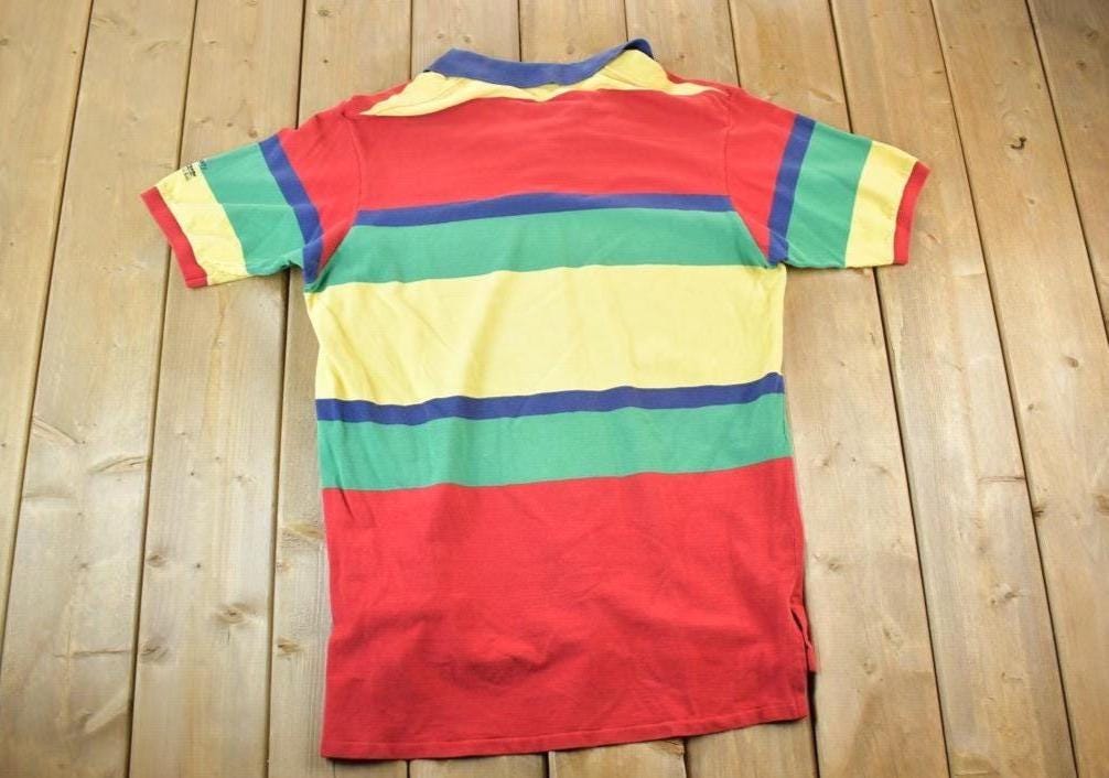 Vintage 1990s Polo By Ralph Lauren Quarter Button Short Sleeve Button Up Shirt Made In USA