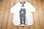 Vintage 1986 Charlie Chaplin Flirts Graphic T-Shirt