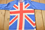 Vintage 1970s United Kingdom Flag Graphic Raglan T Shirt