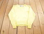 Vintage 1970s School Apparel Knit V-Neck Sweater Made In USA