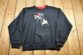 Vintage 1990s Minnesota Souvenir Sweater , 90s Crewneck , Animal Bird Print , Winter Wear , Festive Graphic Print , Wildlife Scene