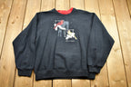 Vintage 1990s Minnesota Souvenir Sweater , 90s Crewneck , Animal Bird Print , Winter Wear , Festive Graphic Print , Wildlife Scene