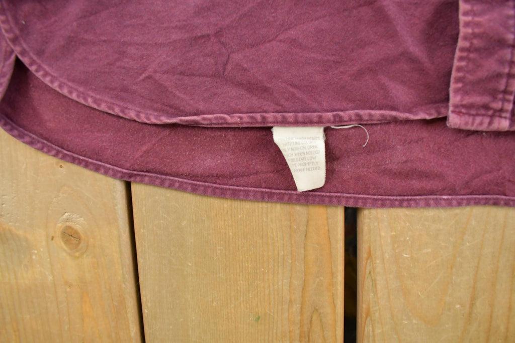 Vintage 1990s L.L. Bean Chamois Cloth Button Up Shirt Men's L / 90s Button Up / Vintage Flannel / Casual Wear / Outdoors / Made in USA