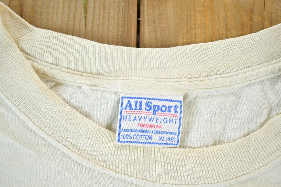 Vintage 1990s American Red Cross Give Blood Souvenir Single Stitch Graphic Print T-Shirt Made In USA