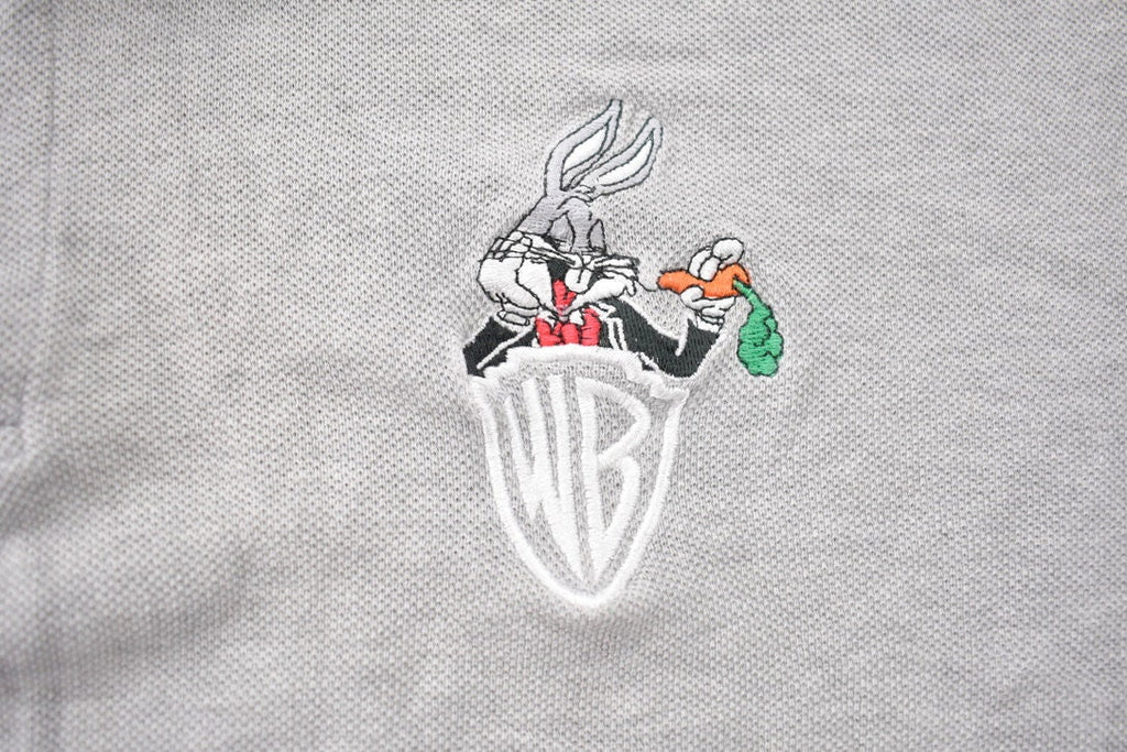 Vintage 1993 Bugs Bunny Carrot Golf Polo Embroidered T-Shirt