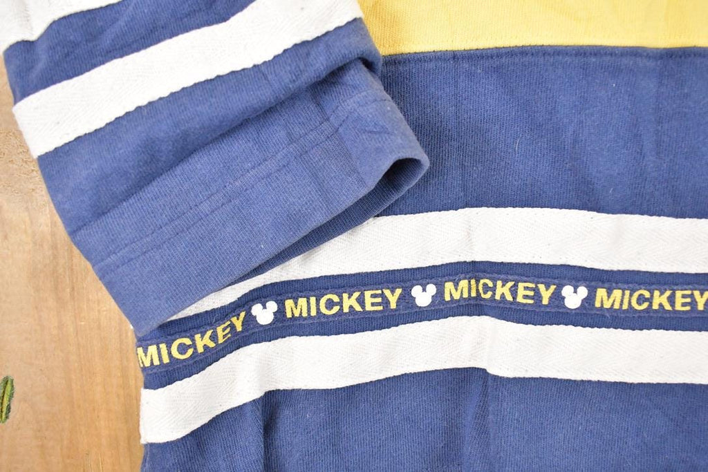 Vintage 1990s Mickey Champion Classic Sports Embroidered Disney Crewneck Sweater Men's L