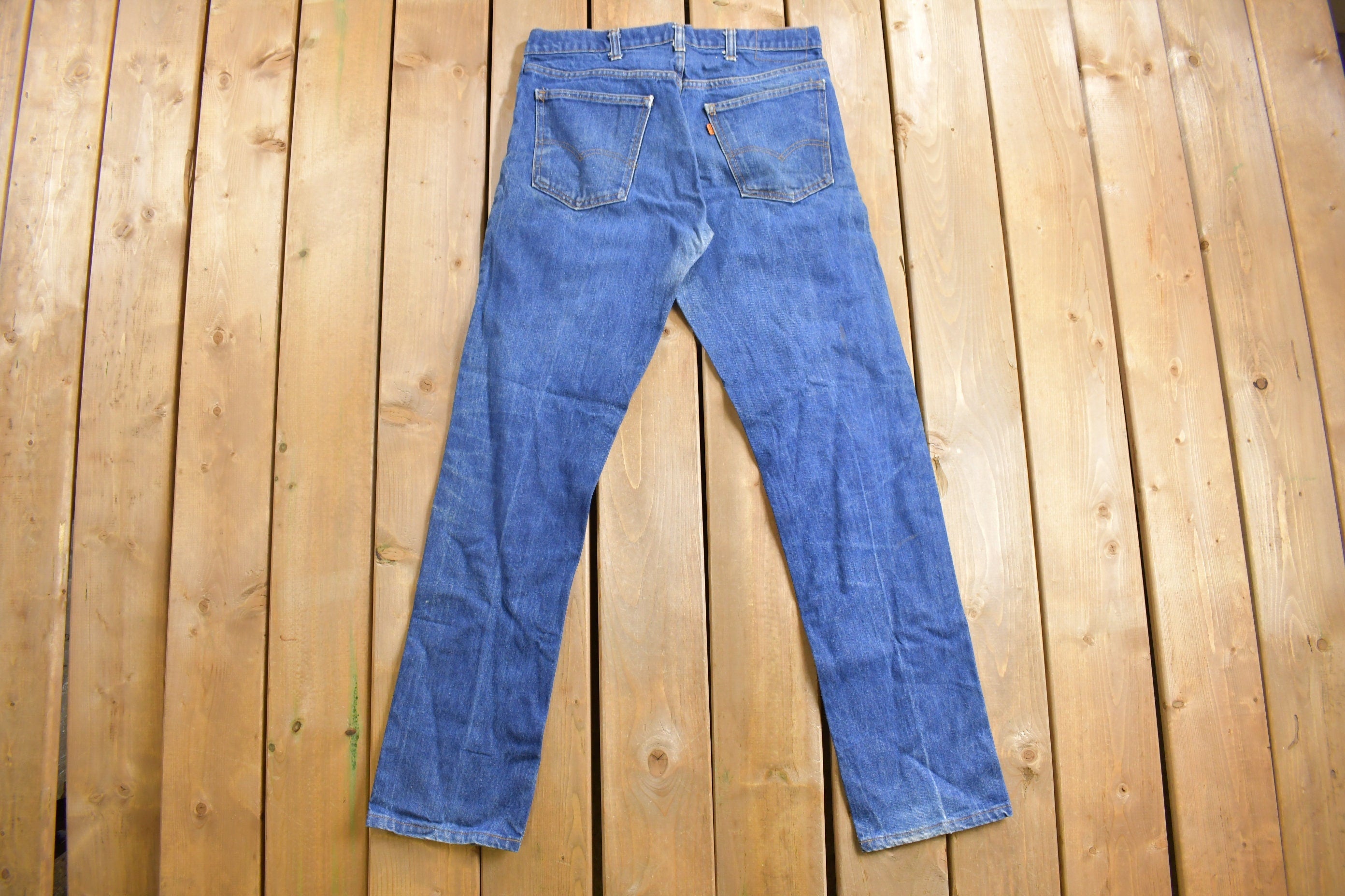 Vintage 1970s Levi's Orange Tab Jeans Size 32 x 33