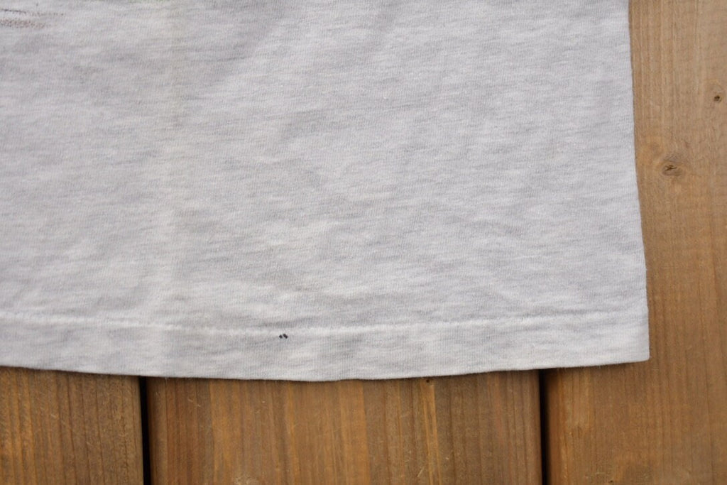 Vintage 1990s Animals Manitoba Hanes Beefy Longsleeve T-Shirt