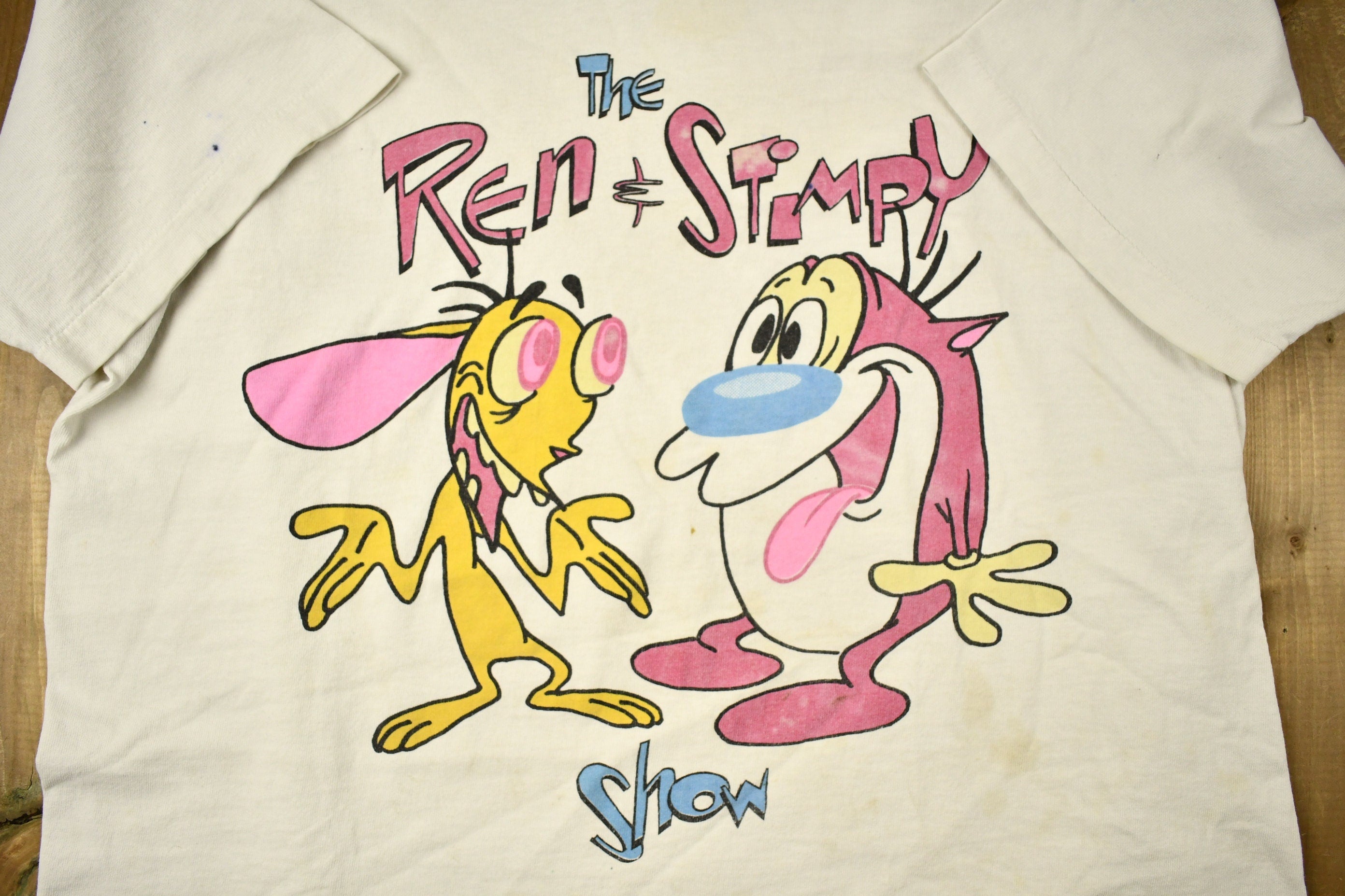 Vintage 1990s The Ren & Stimpy Show Cartoon Promo T-Shirt