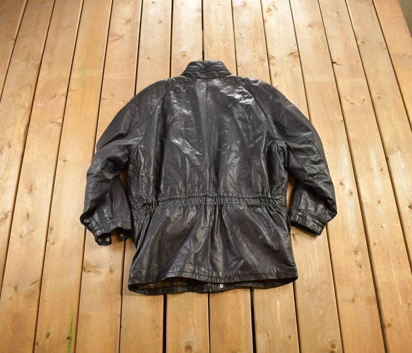 Vintage 1980s Mario Zeli Leather Jacket