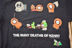 Vintage 1998 The Many Deaths Of Kenny South Park Graphic T-Shirt