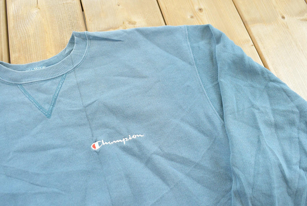 Vintage 1990s Champion Spellout Crewneck Sweatshirt Men's S