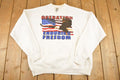 Vintage 1990s Big Eagle USA Enduring Freedom Souvenir Crewneck Sweatshirt Mens L
