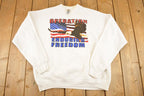 Vintage 1990s Big Eagle USA Enduring Freedom Souvenir Crewneck Sweatshirt Mens L