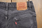 Vintage 1980s Levi's 550 Red Tab Black Denim Jeans Size 33 x 31