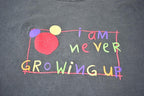 Vintage 1990s I Am Never Growing Up Disney World Graphic T-Shirt