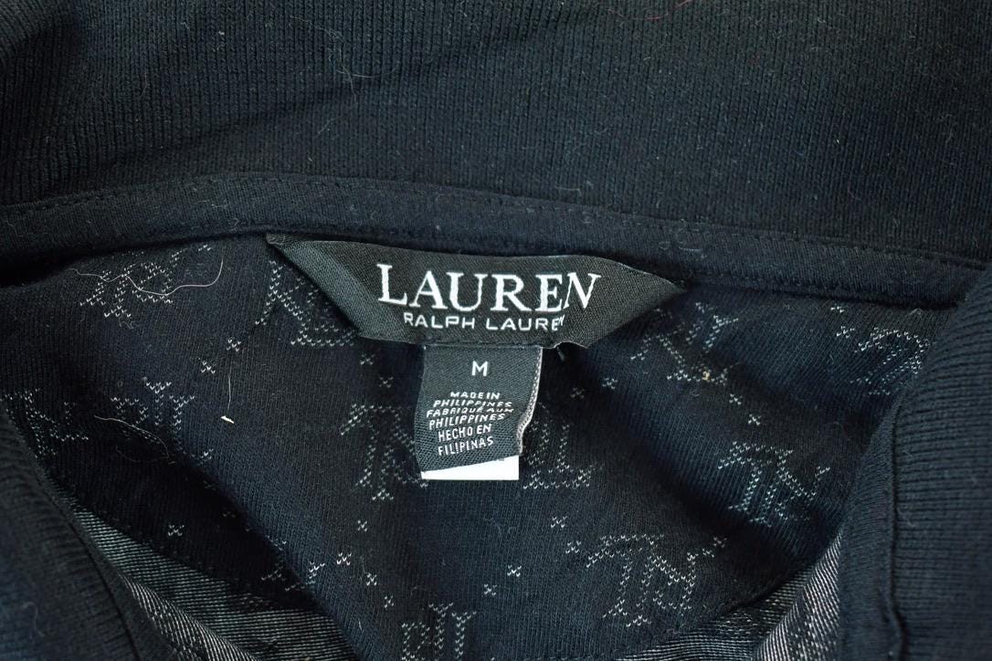 Vintage 1990s Lauren Ralph Lauren AOP Button Up Polo Shirt