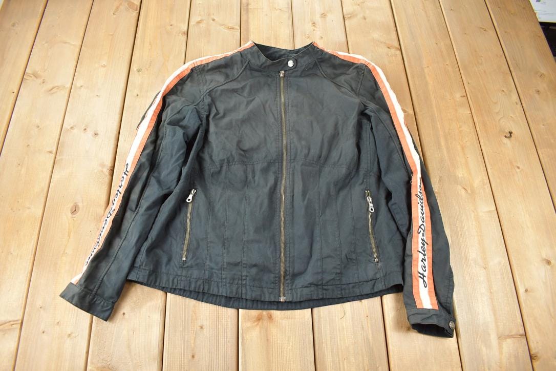 Vintage 1990s Harley Davidson Motorcycles Light Jacket Size Women's XL