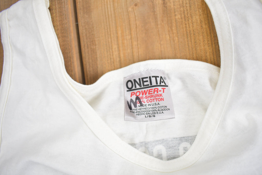 Vintage 1990s Nakoma Golf Club Tennis Graphic Tank Top Shirt
