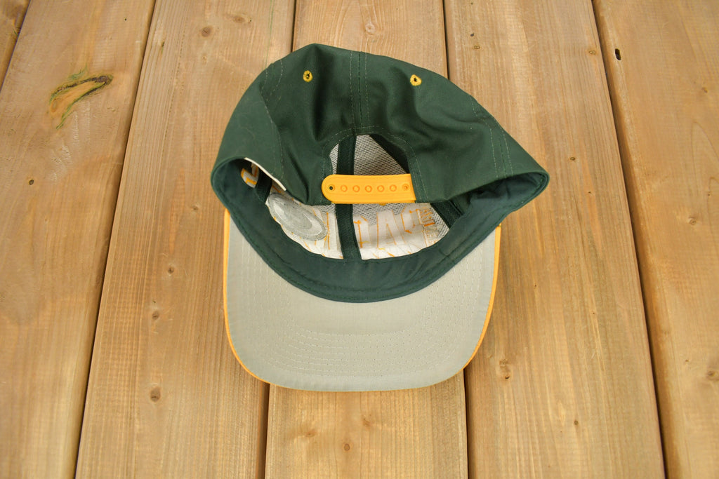 Vintage 1990s Green Bay Packers NFL logo 7 Snap Back Hat