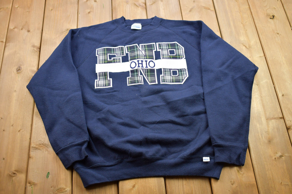 Vintage 1990s First National Bank Ohio Crewneck Sweatshirt / 90s Crewneck / Souvenir Sweater / Streetwear / Travel And Vacation / FNB Ohio