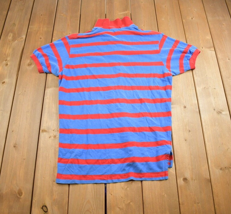 Vintage 1990s Ralph Lauren Striped Short Sleeve Button Up Shirt