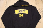 Vintage 1990s Michigan Wolverines Embroidered Hoodie / 90s Sweater / Varsity Print / 80s / 90s / Athletic Pull Over / Wolverines Fan Gear