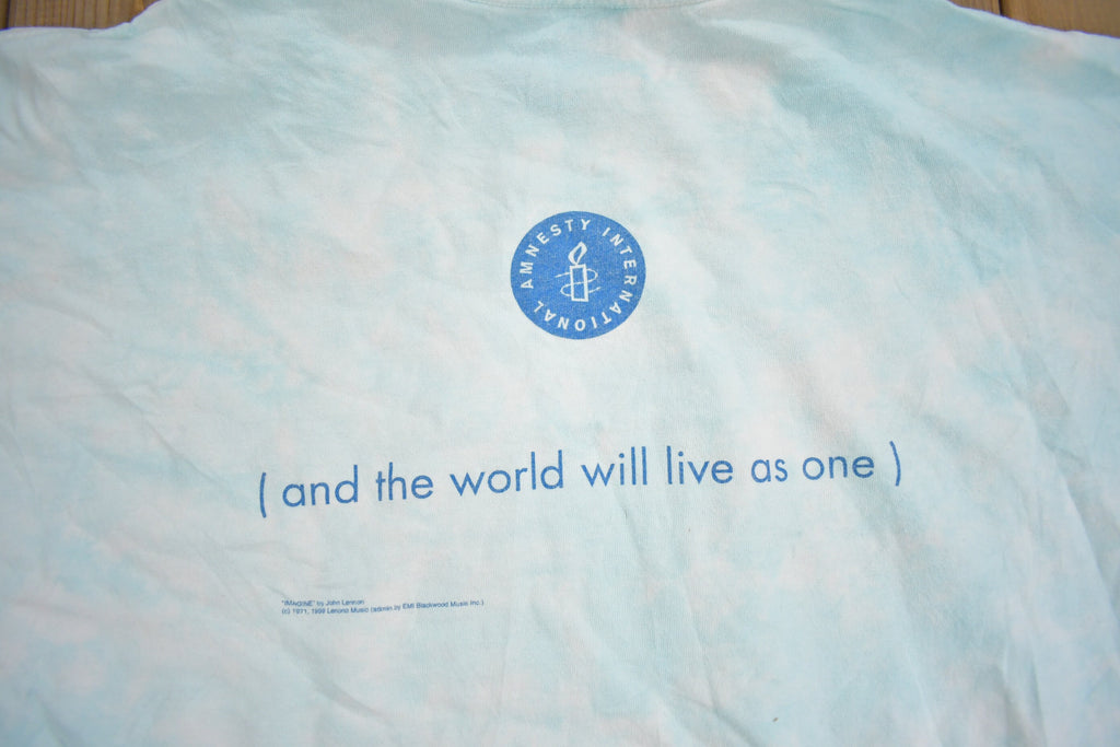 Vintage 1999 John Lennon Imagine Liquid Blue T-shirt