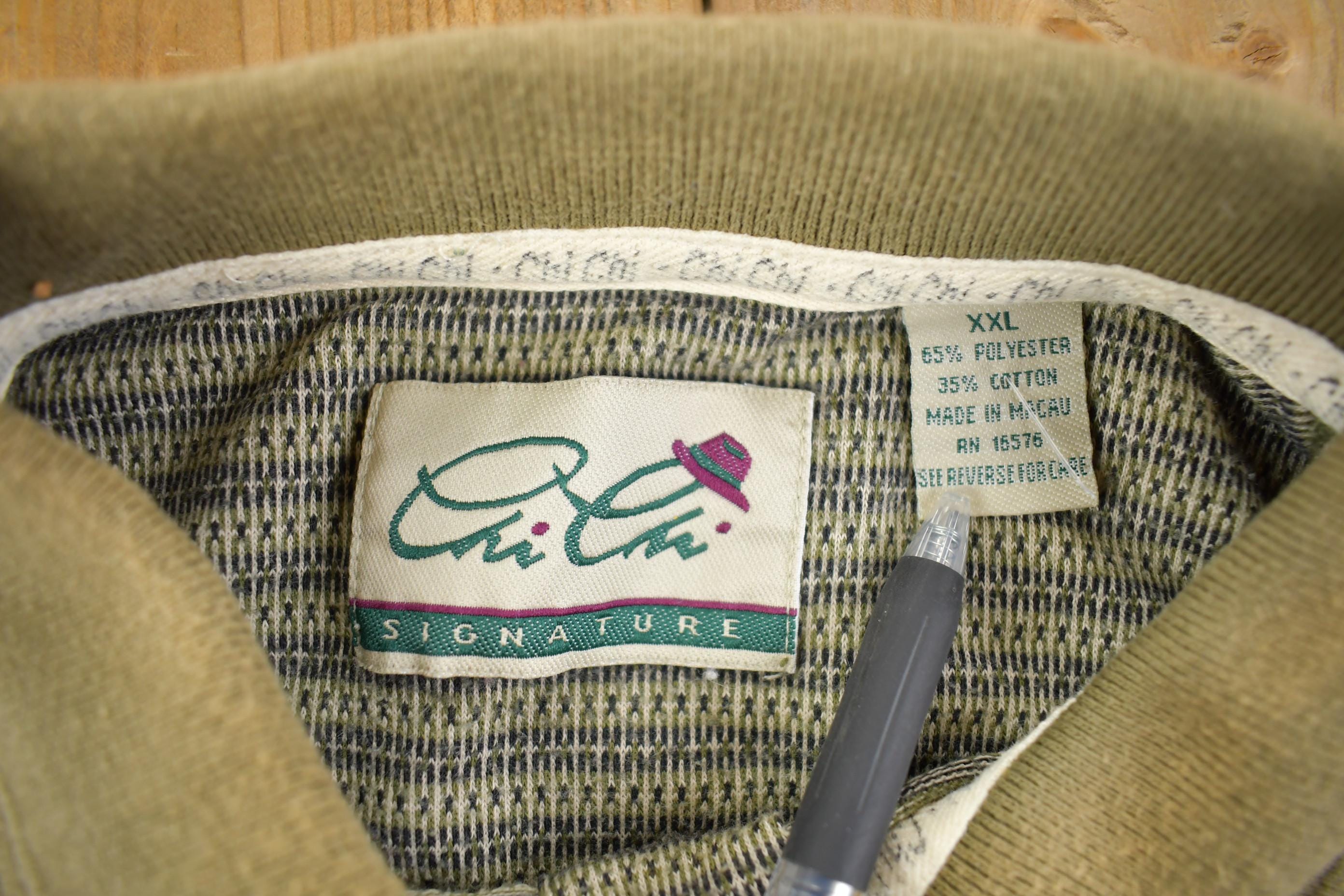 Vintage 1990s Chi Chi Signature Dad Golf Quarter Button Up Shirt