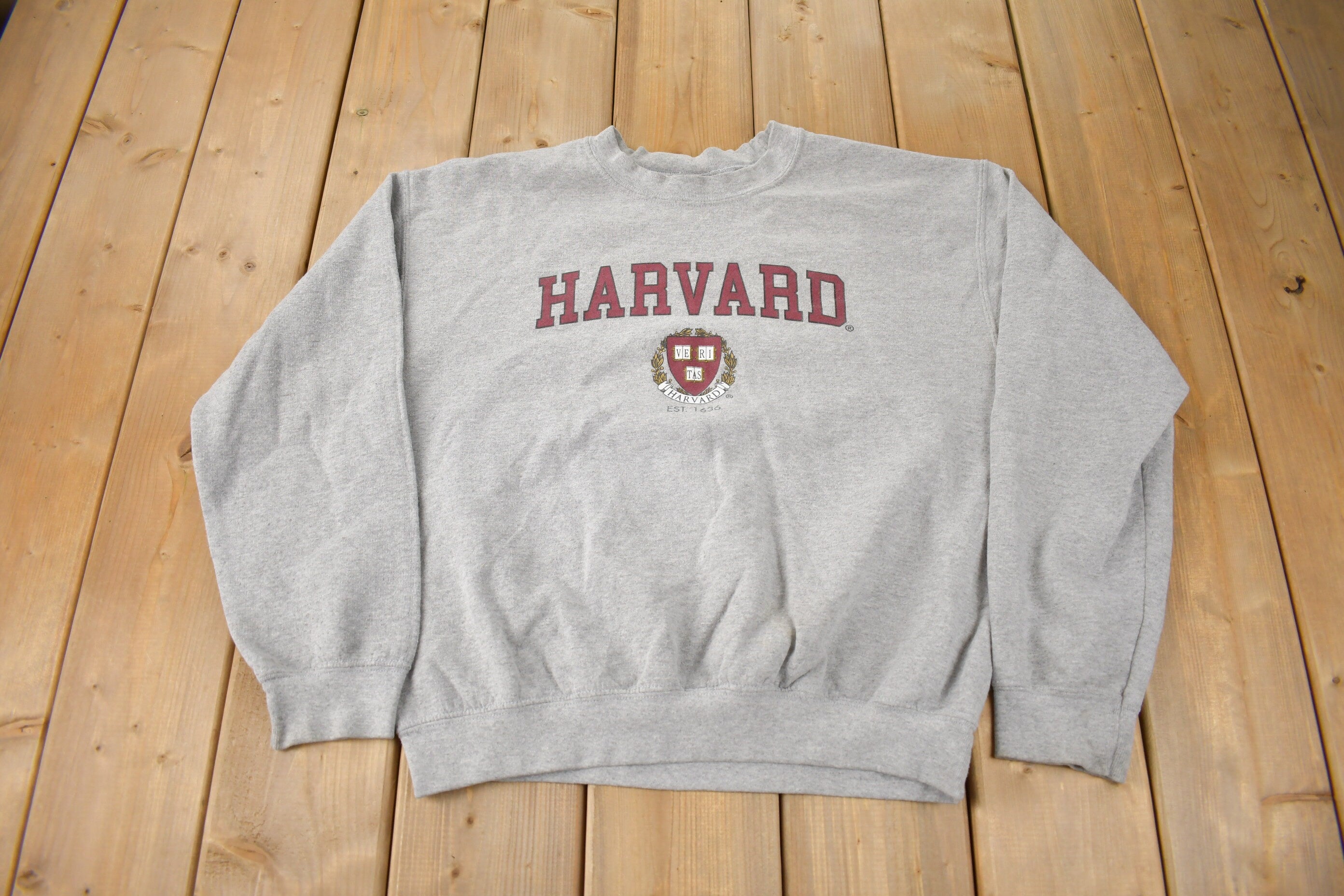 Vintage Y2K Harvard University Collegiate Crewneck Size M