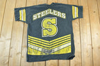 Vintage 1995 Pittsburgh Steelers All Over Print NFL Graphic T-Shirt