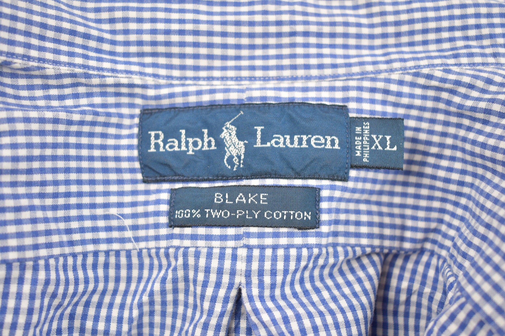 Vintage 1990s Polo Ralph Lauren Gingham Check Button Up Shirt