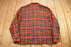 Vintage 1960s Lochan Authentic Tartan Plaid Flannel Button Up Shirt