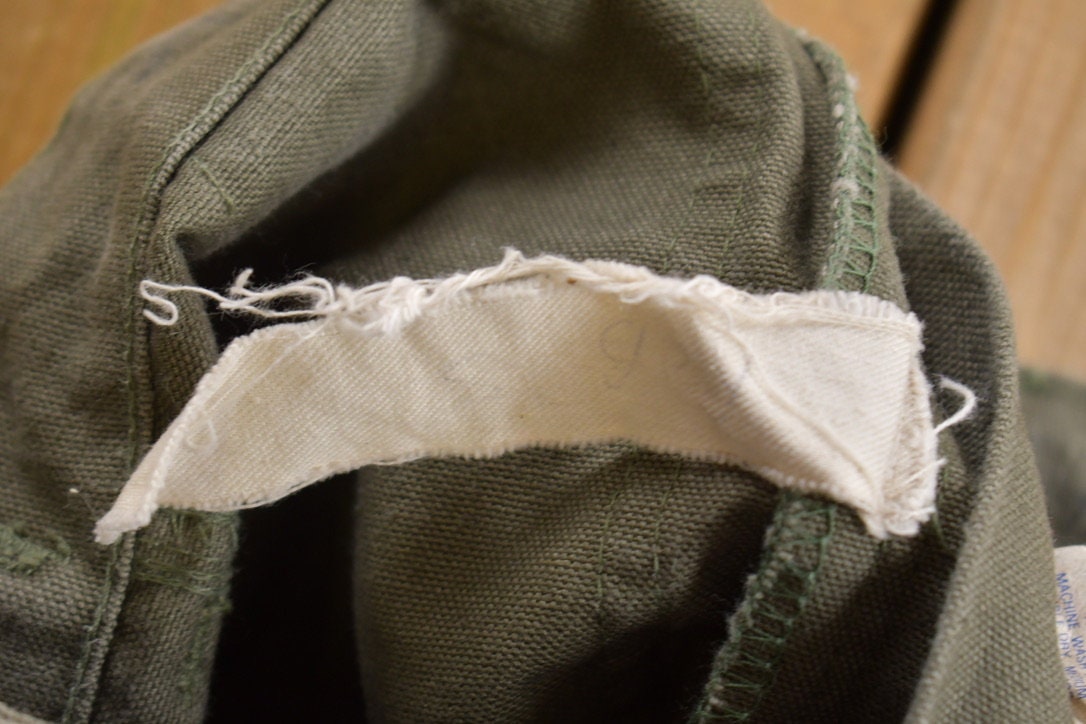 Vintage 1970s OG 107 Military Style Green Pants Size 30 x 31
