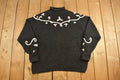 Vintage 1990's Maggie Lawrence Womens Floral Knit Sweater