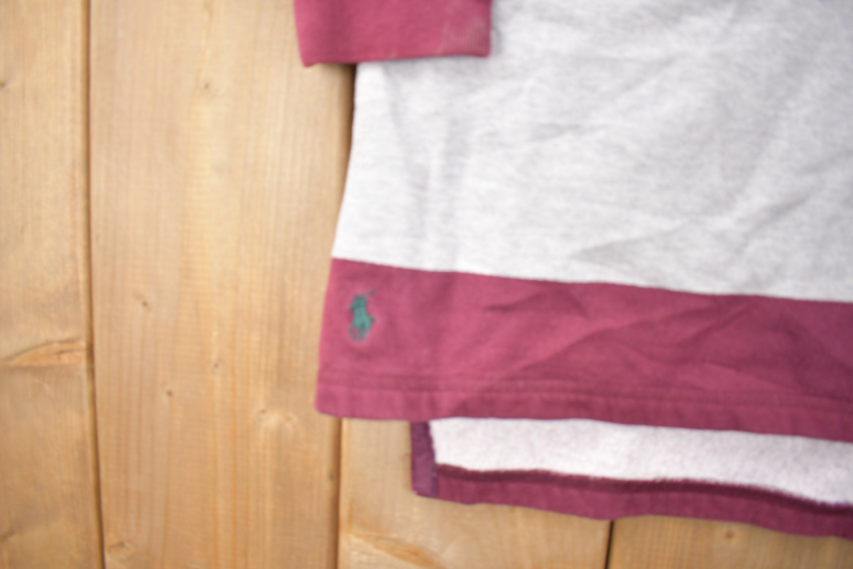 Vintage 1990s Polo Ralph Lauren Color Block Rugby Sweatshirt