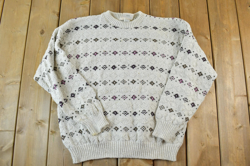 Vintage 1990s Northern Reflections Knit Crewneck Sweater