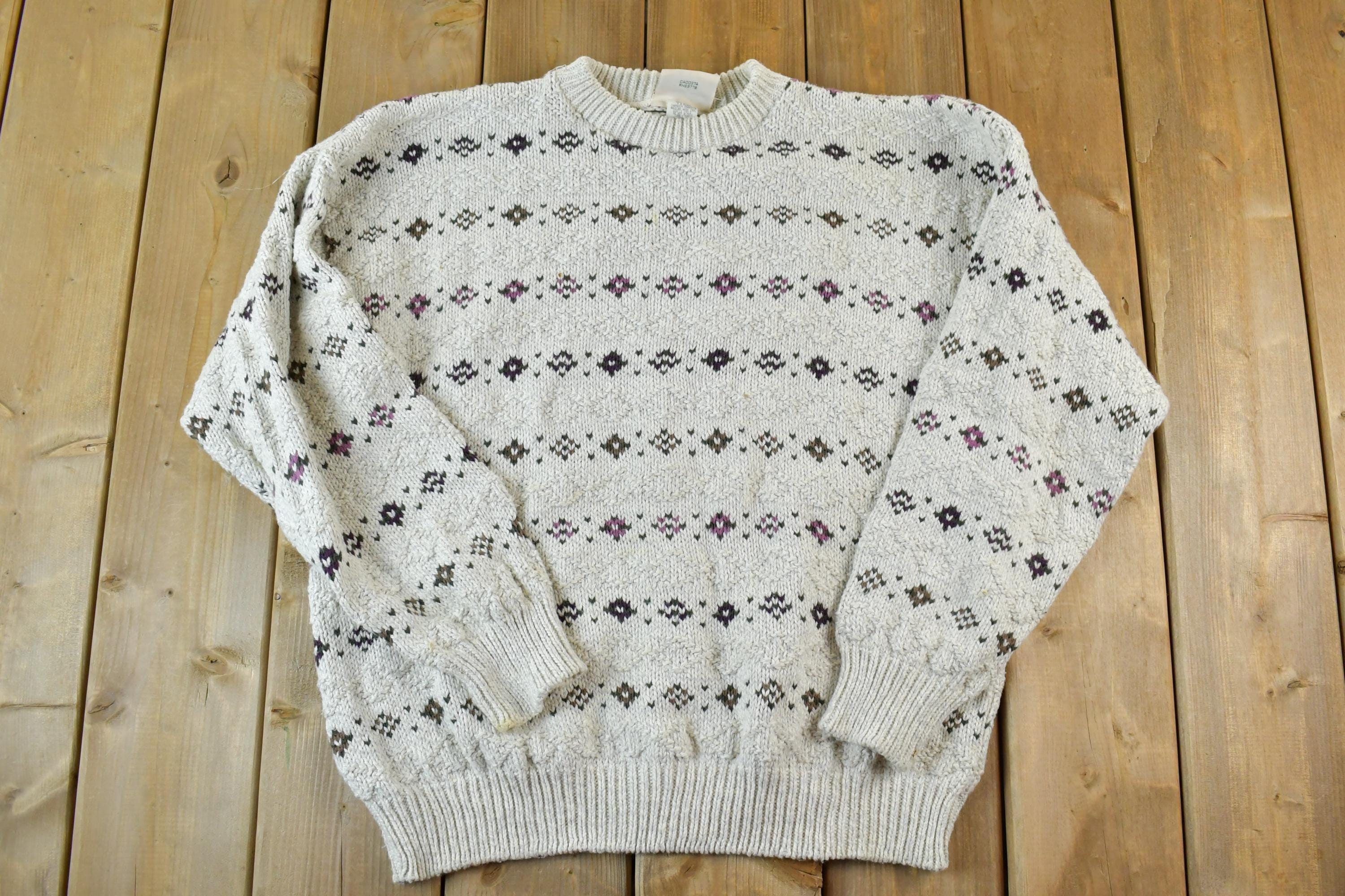 Vintage 1990s Northern Reflections Knit Crewneck Sweater