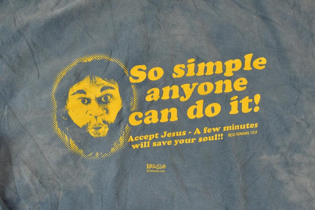 Vintage 1990s Accept Jesus Single Stitch T-Shirt