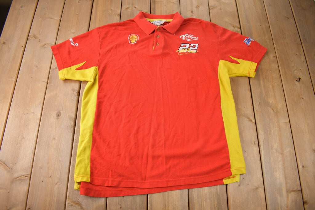 Vintage 1990s Penske Racing Embroidered Pit Crew Shirt