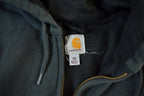 Vintage 2000s Distressed Carhartt Zip Up Thermal Hoodie Men's 3XL Tall