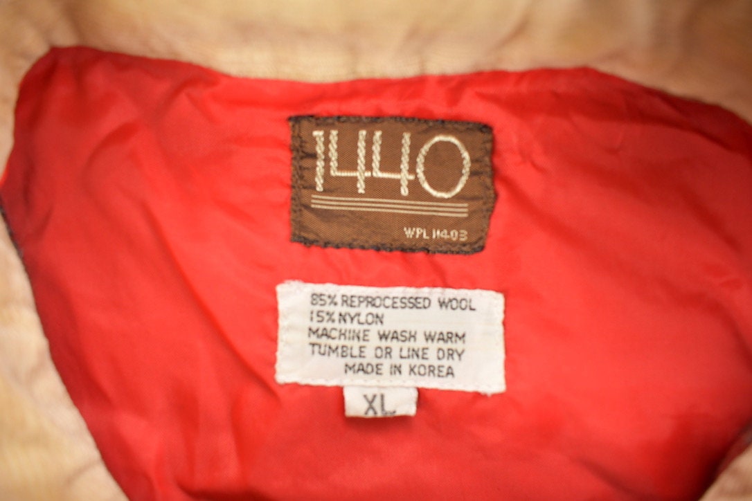 Vintage 1990s Red 1440 Half Button Plaid Flannel Button Up Shirt