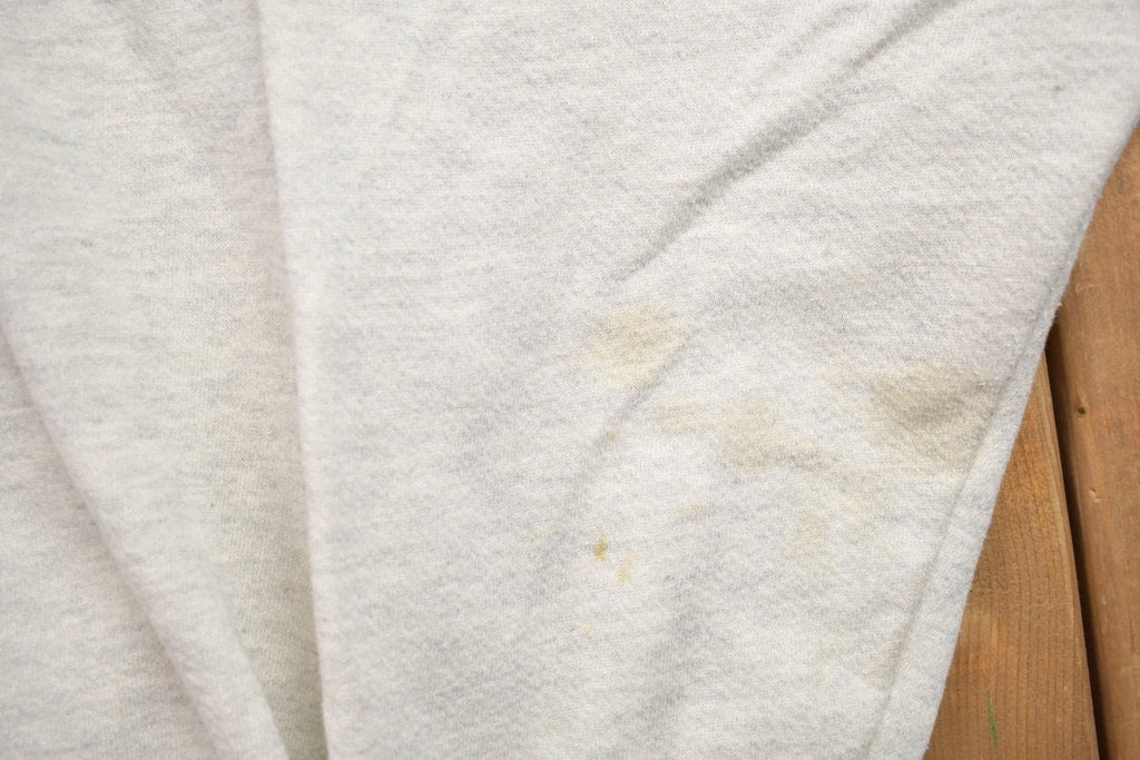 Vintage 1990s Blank White Zip Up Hoodie