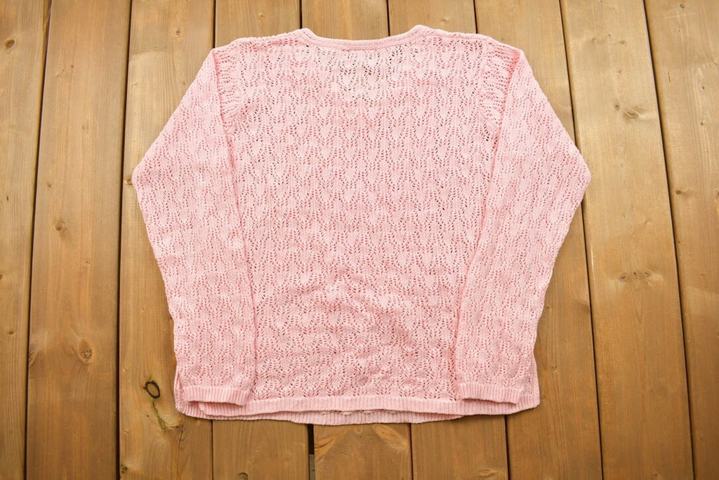 Vintage 1990s Loose Gauge Knitted Crewneck Sweater