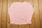 Vintage 1990s Loose Gauge Knitted Crewneck Sweater