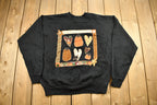 Vintage 1990s Cute Patchwork Crewneck Sweater