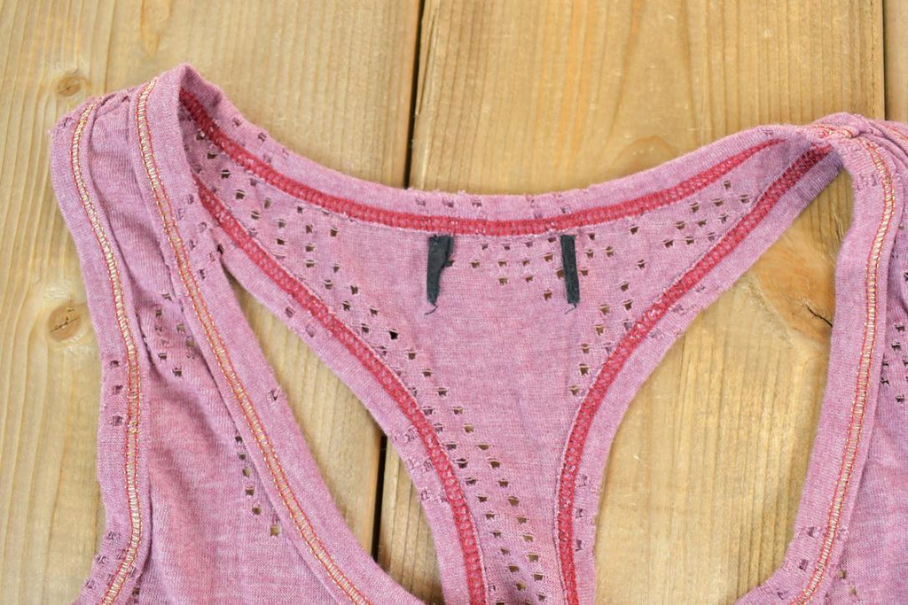 Women Vintage Rock And Rebel Y2K Tank Top / Vigoss Grunge Skull Print / Contrast Stitch / Internet Famous Clothing / Over Dyed