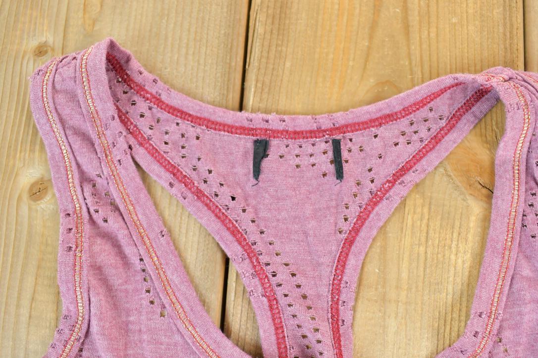 Women Vintage Rock And Rebel Y2K Tank Top / Vigoss Grunge Skull Print / Contrast Stitch / Internet Famous Clothing / Over Dyed