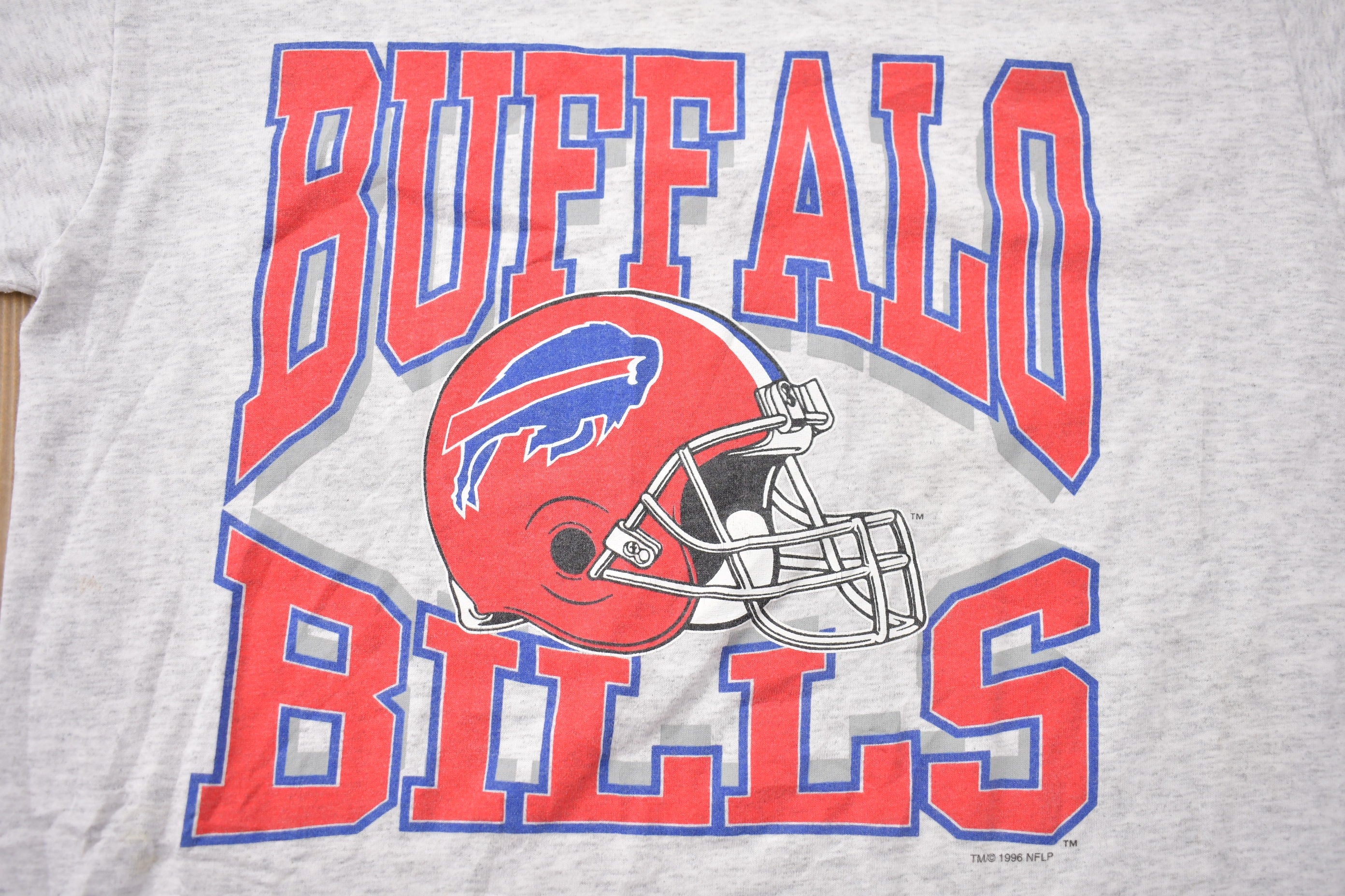 Vintage 1996 Buffalo Bills Helmet Graphic Kids T-Shirt
