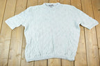 Vintage 1990s Coogi Made In Australia 3D knit 100% Cotton Abstract Pattern Crewneck Sweater